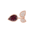 BOUCHERON ブシュロン SERPENT BOHÈME RHODOLITE GARNET セルパンボエム 3モチーフ リング JRG03027