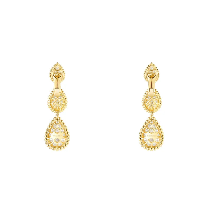BOUCHERON ブシュロン セルパンボエム 3モチーフ イエローゴールド ペンダントイヤリング JCO01543