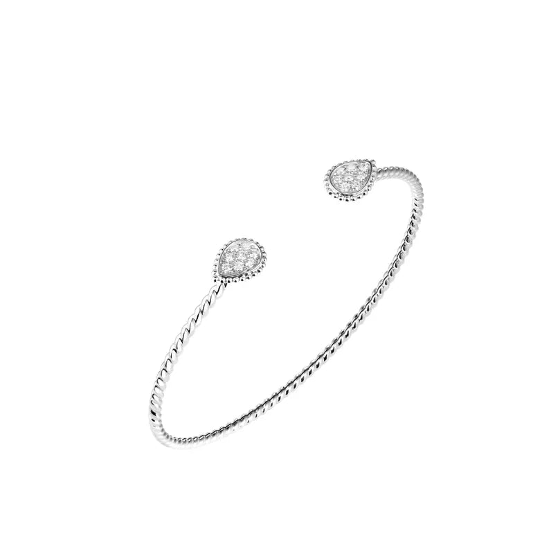 BOUCHERON ブシュロン セルパンボエム ツインモチーフ ホワイトゴールド バングル エクストラスモール JBT00826