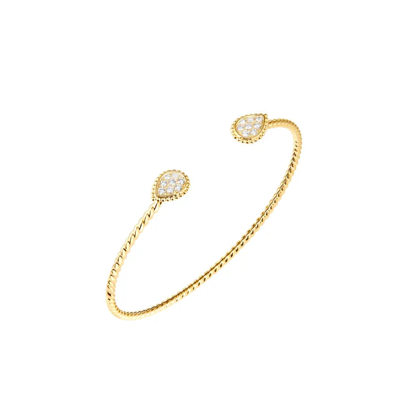 BOUCHERON ブシュロン セルパンボエム ツインモチーフ イエローゴールド バングル エクストラスモール JBT00825