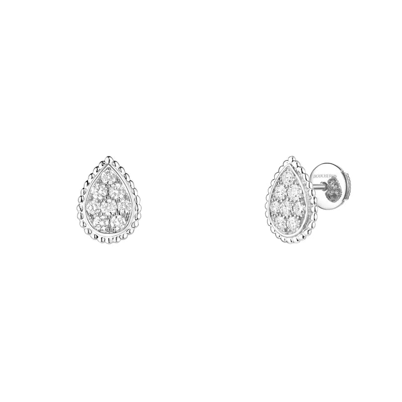 BOUCHERON ブシュロン セルパンボエム スタッズイヤリング ホワイトゴールド スモール JCO00943