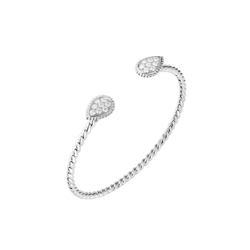 BOUCHERON ブシュロン セルパンボエム ツインモチーフ ホワイトゴールド バングル JBT00840