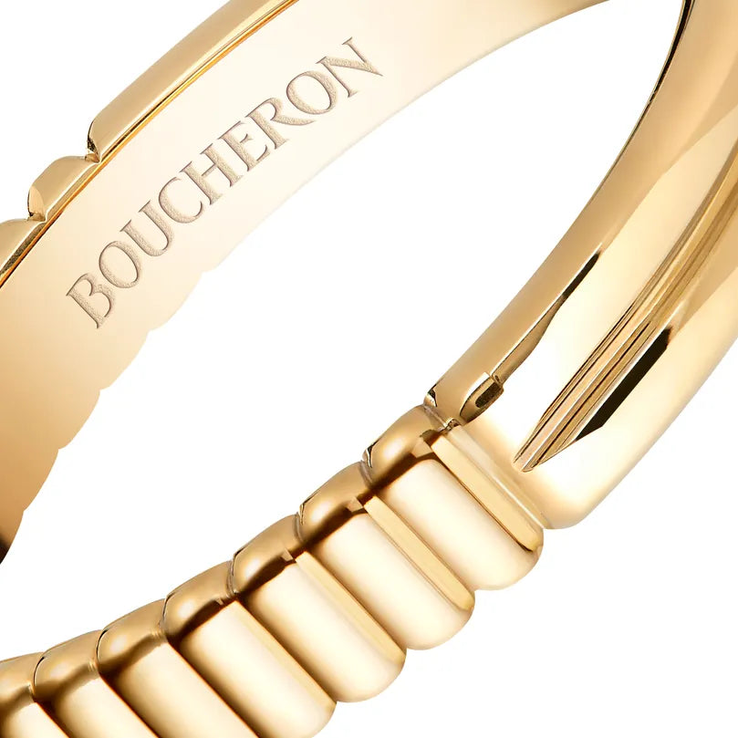 BOUCHERON ブシュロン キャトル ラディアント グログラン・ゴドロン イエローゴールド リング JAL00311