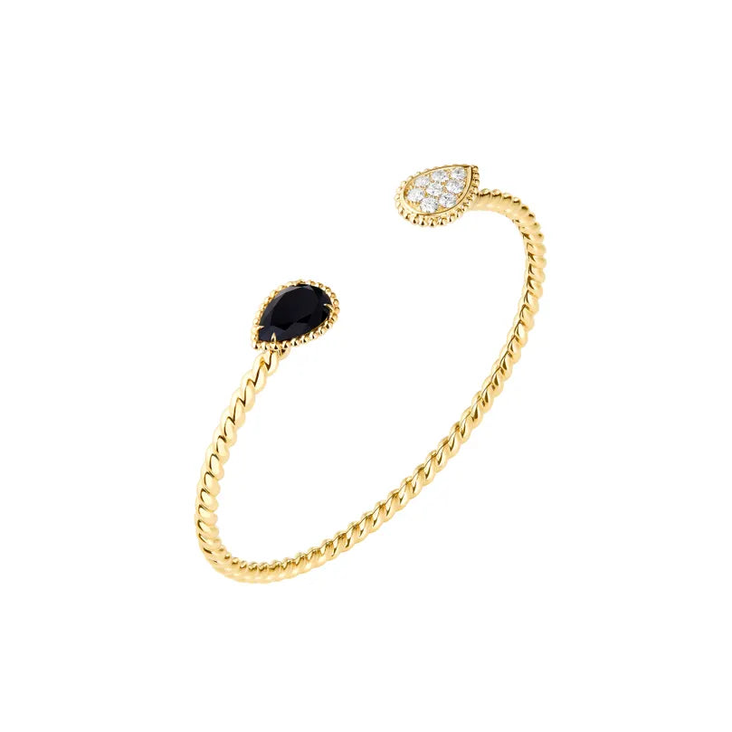 BOUCHERON ブシュロン セルパンボエム ツインモチーフ バングル オニキス JBT01055
