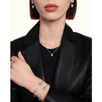 BOUCHERON ブシュロン SERPENT BOHÈME AQUAPRASE セルパンボエム 2モチーフ シングル スタッズイヤリングJCO01534