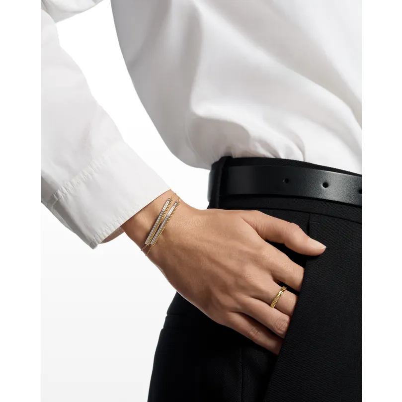 BOUCHERON ブシュロン キャトル ラディアント グログラン・ゴドロン イエローゴールド リング JAL00311