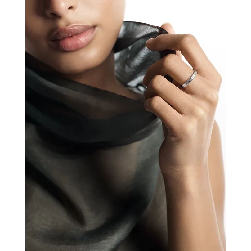 BOUCHERON ブシュロン キャトル ラディアント グログラン・ゴドロン プラチナ リング JAL00312