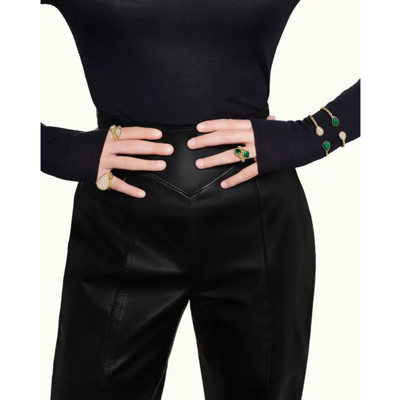 BOUCHERON ブシュロン SERPENT BOHÈME MALACHITE セルパンボエム トワエモア リング JRG02797