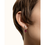 BOUCHERON ブシュロン SERPENT BOHÈME RHODOLITE GARNET セルパンボエム 2モチーフ シングル スタッズイヤリング  JCO01430