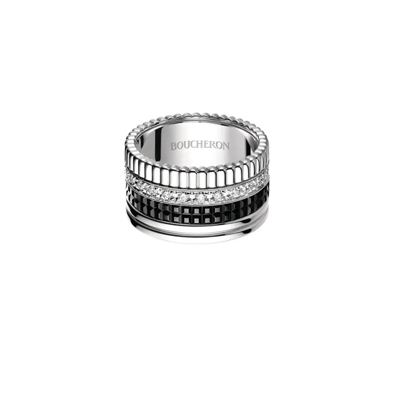 BOUCHERON ブシュロン キャトル ブラック ダイヤモンド リング ラージ JRG01782