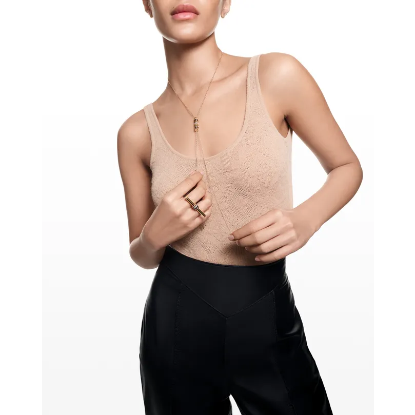 BOUCHERON ブシュロン QUATRE CLASSIQUE キャトル クラシック 2モチーフ タイネックレスJCL00089