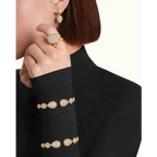 BOUCHERON ブシュロン セルパンボエム イエローゴールド 2モチーフ シングル スタッズイヤリング JCO01425
