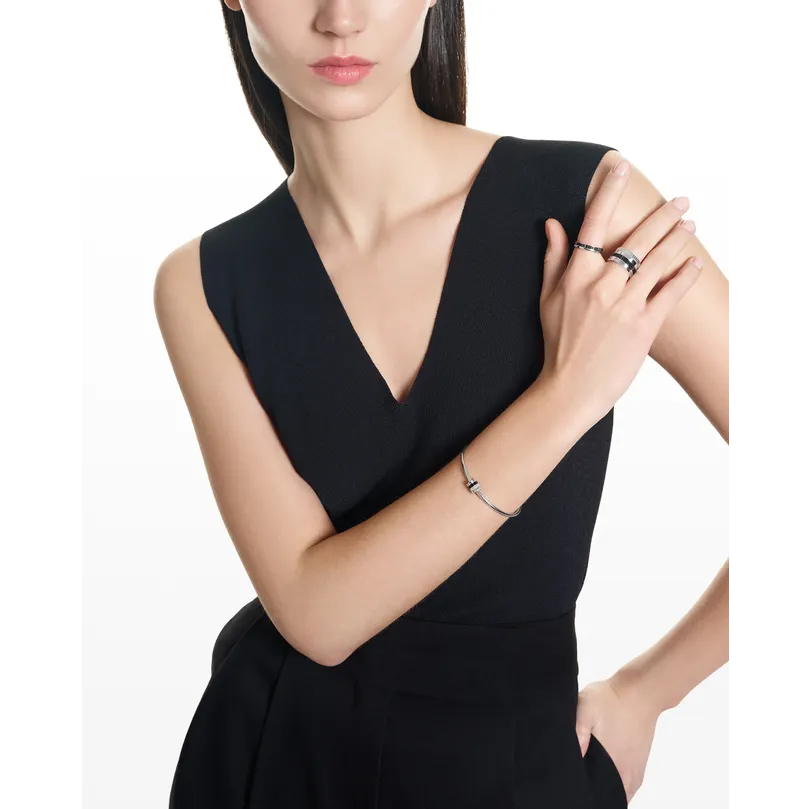 BOUCHERON ブシュロン キャトル ブラック 1モチーフ バングル JBT00965