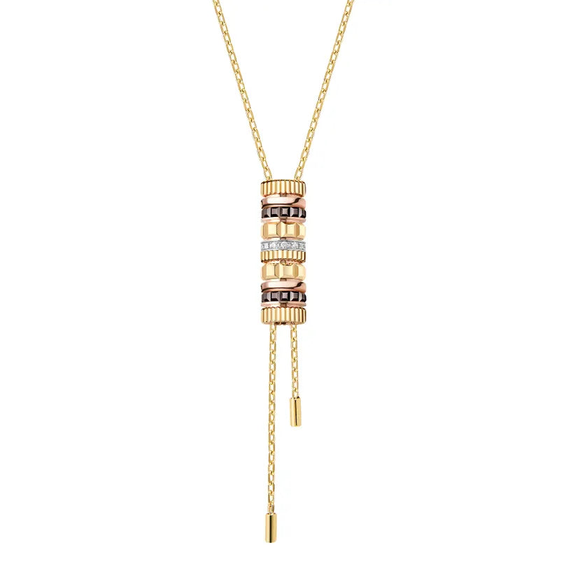 BOUCHERON ブシュロン QUATRE CLASSIQUE キャトル クラシック 2モチーフ タイネックレスJCL00089