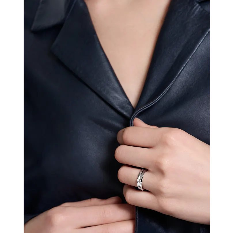 BOUCHERON ブシュロン ファセット プラチナ リング スモール JAL00205