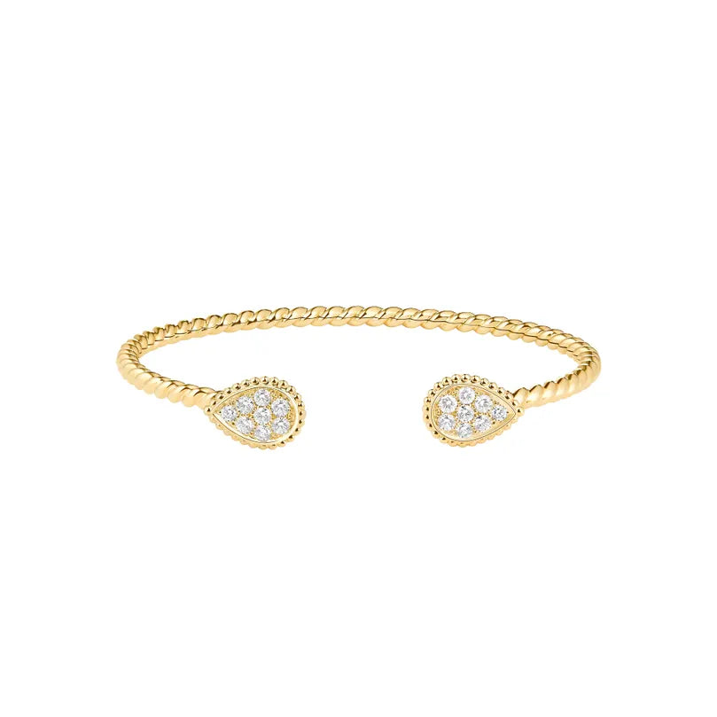 BOUCHERON ブシュロン セルパンボエム ツインモチーフ イエローゴールド バングル JBT00817