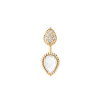 BOUCHERON ブシュロン SERPENT BOHÈME WHITE MOTHER-OF-PEARL セルパンボエム 2モチーフ シングル スタッズイヤリング JCO01428