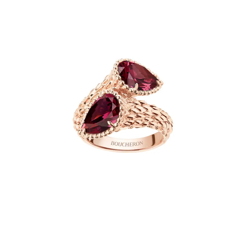 BOUCHERON ブシュロン SERPENT BOHÈME RHODOLITE GARNET セルパンボエム トワエモア リング  JRG02824