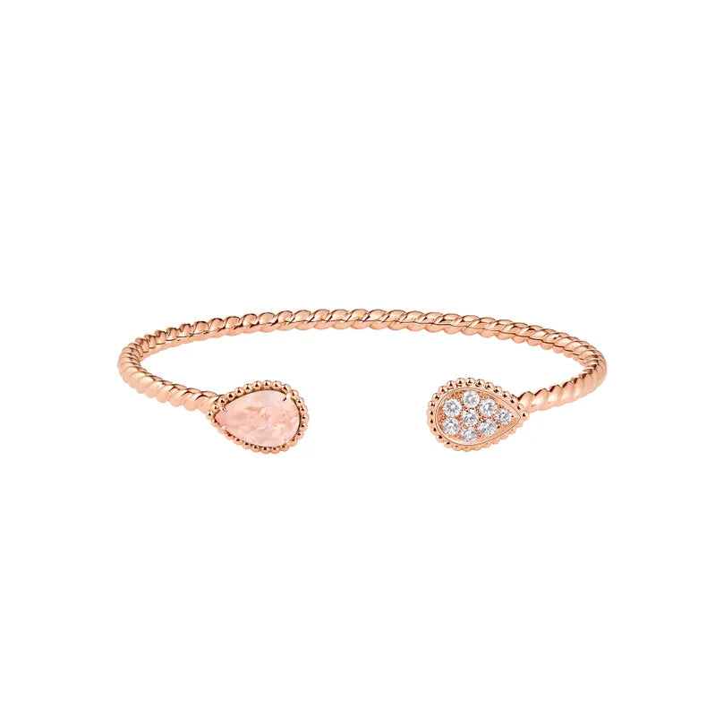 BOUCHERON ブシュロン SERPENT BOHÈME PINK QUARTZ セルパンボエム ツインモチーフ バングル JBT00944