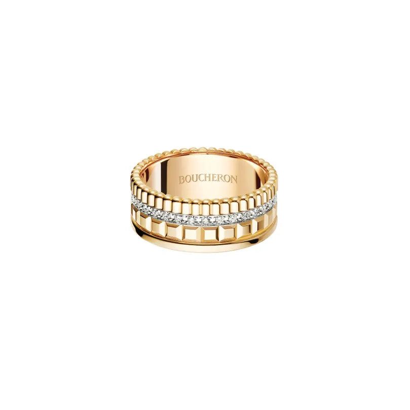 BOUCHERON ブシュロン キャトル ラディアント ダイヤモンド リング イエローゴールド スモール JRG02487