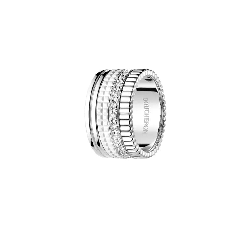 BOUCHERON ブシュロン キャトル ダブルホワイト ダイヤモンド リング ラージ JRG03288
