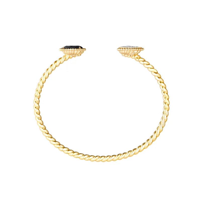 BOUCHERON ブシュロン セルパンボエム ツインモチーフ バングル オニキス JBT01055