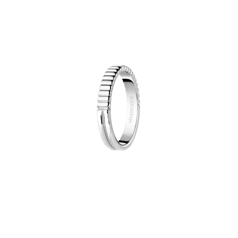 BOUCHERON ブシュロン キャトル ラディアント グログラン・ゴドロン プラチナ リング JAL00312