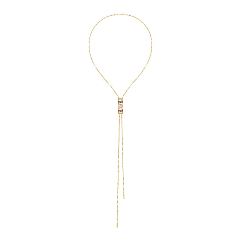 BOUCHERON ブシュロン QUATRE CLASSIQUE キャトル クラシック 2モチーフ タイネックレスJCL00089