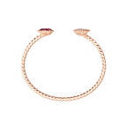 BOUCHERON ブシュロン SERPENT BOHÈME RHODOLITE GARNET セルパンボエム ツインモチーフ バングル JBT00864