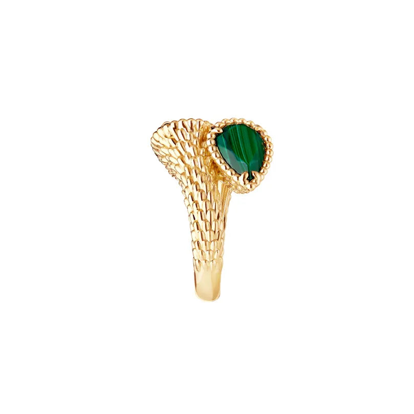 BOUCHERON ブシュロン SERPENT BOHÈME MALACHITE セルパンボエム トワエモア リング JRG02797