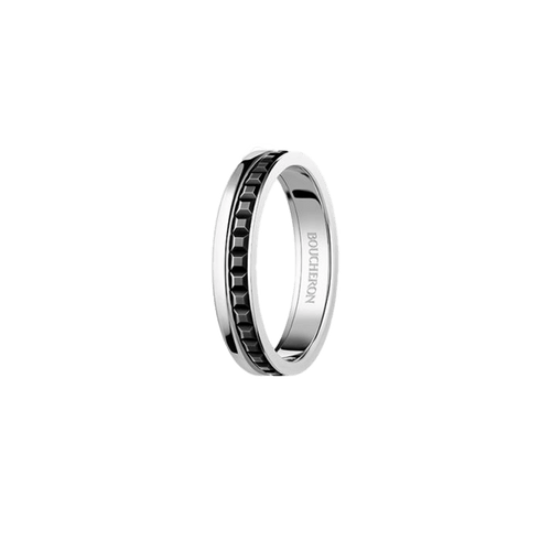 BOUCHERON ブシュロン キャトル ブラック リングハーフ 59 BOUCHERON ブシュロン キャトル ブラック リング ハーフ JAL00206