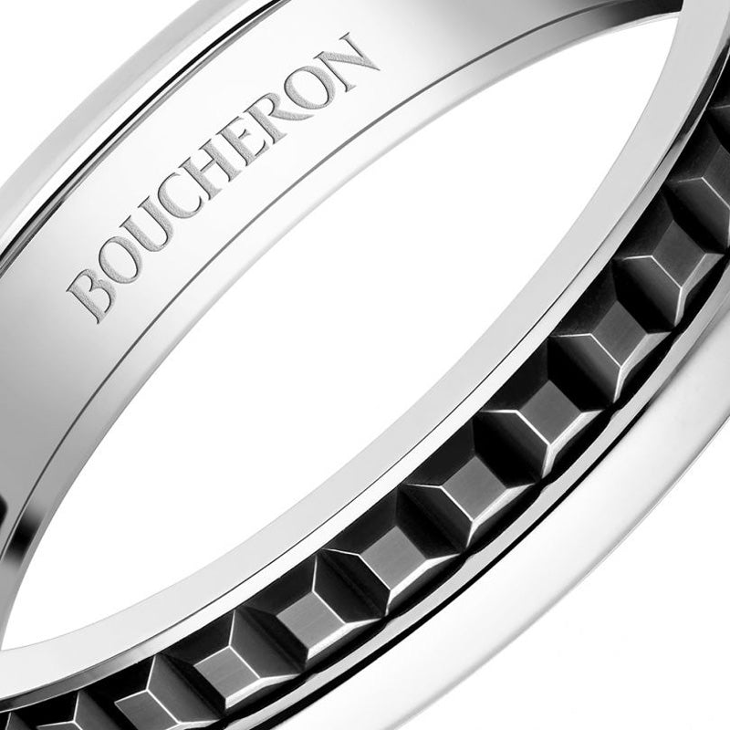 BOUCHERON ブシュロン キャトル ブラック リングハーフ 59 BOUCHERON ブシュロン キャトル ブラック リング ハーフ JAL00206