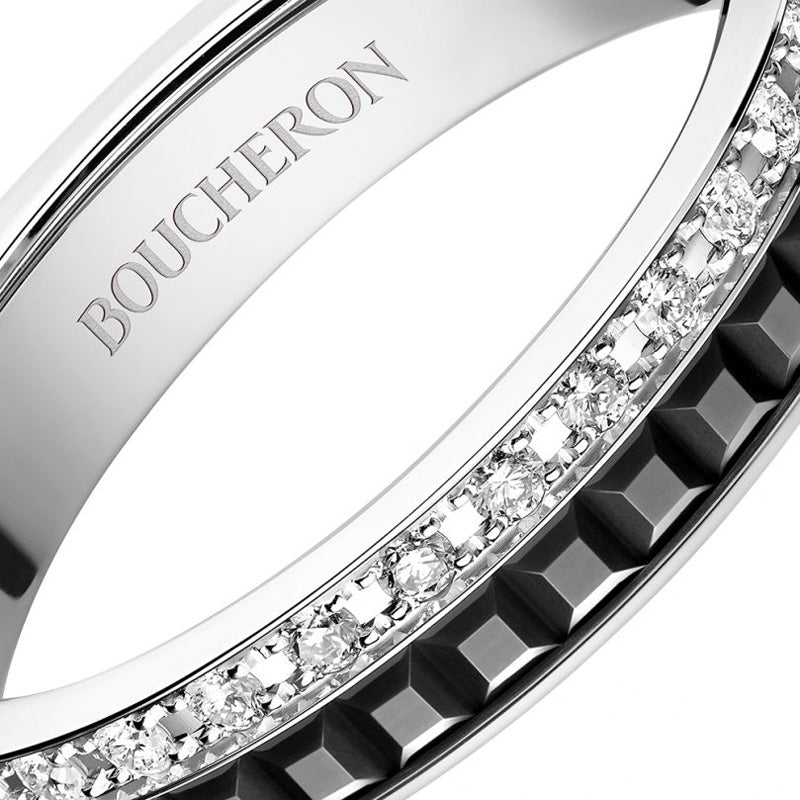 BOUCHERON ブシュロン キャトル ブラック ダイヤモンド リング ハーフ JAL00227