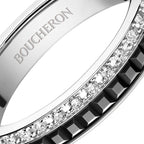 BOUCHERON ブシュロン キャトル ブラック ダイヤモンド リング ハーフ JAL00227