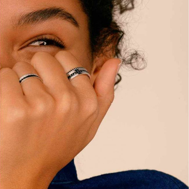 BOUCHERON ブシュロン キャトル ブラック ダイヤモンド リング ハーフ JAL00227