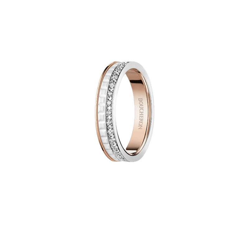 BOUCHERON ブシュロン キャトル ホワイト ダイヤモンド リング ハーフ JAL00237