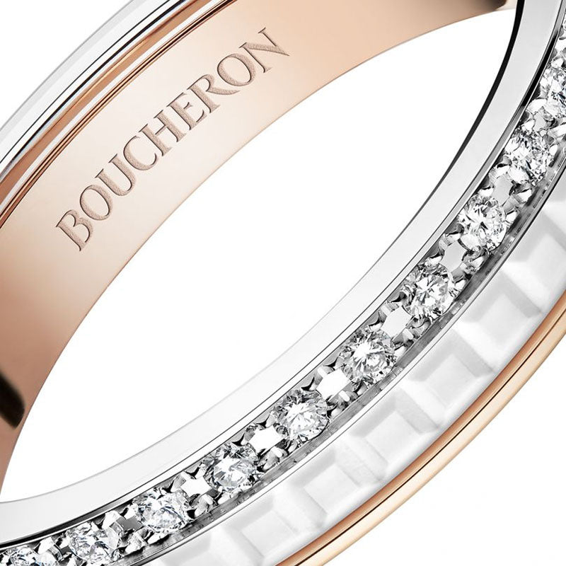 BOUCHERON ブシュロン キャトル ホワイト ダイヤモンド リング ハーフ JAL00237