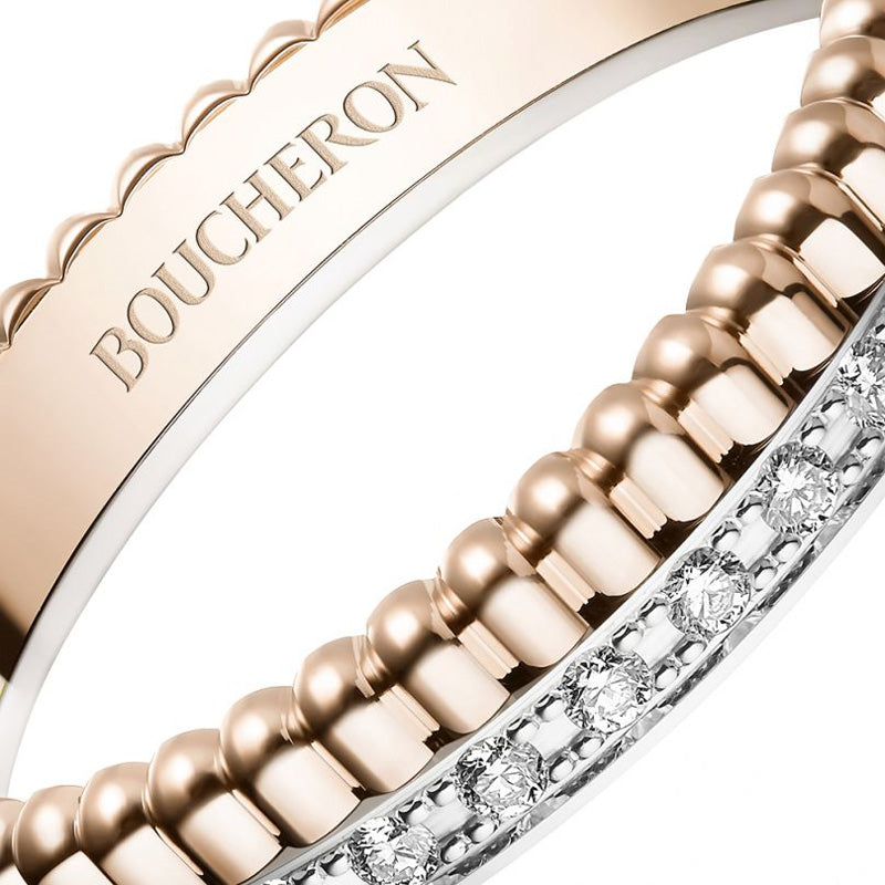 BOUCHERON ブシュロン キャトル ラディアント ダイヤモンド リング ハーフ JAL00248