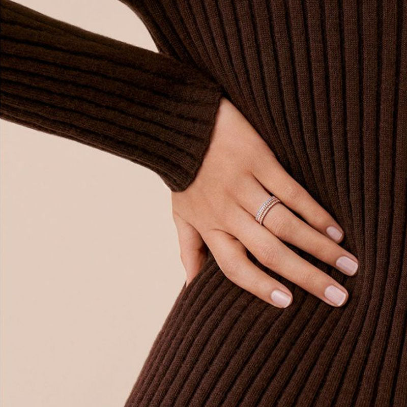 BOUCHERON ブシュロン キャトル ラディアント ダイヤモンド リング ハーフ JAL00248