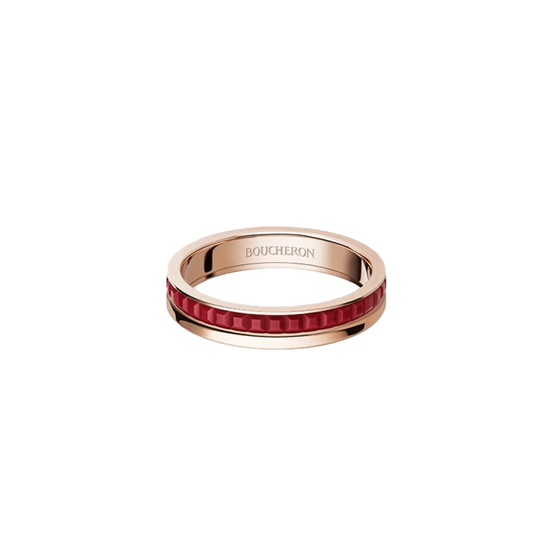 BOUCHERON ブシュロン キャトル レッド リング ハーフ JAL00264