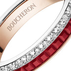 BOUCHERON ブシュロン キャトル レッド ダイヤモンド リング ハーフ JAL00265