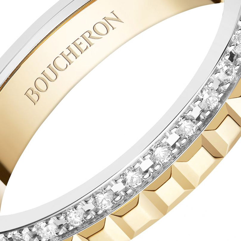 BOUCHERON ブシュロン キャトル ラディアント クル ド パリ ダイヤモンド リング ハーフ JAL00279