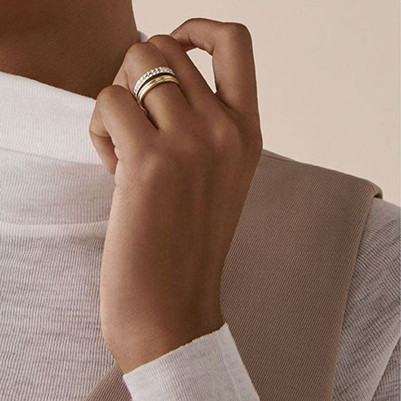 BOUCHERON ブシュロン キャトル ラディアント クル ド パリ ダイヤモンド リング ハーフ JAL00279