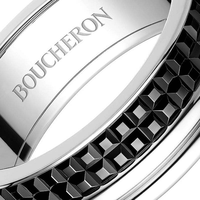 BOUCHERON ブシュロン キャトル ブラック リング ハーフ ラージ JAL00293