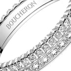 BOUCHERON ブシュロン キャトル ラディアント リング ハーフ フルパヴェ JAL00294
