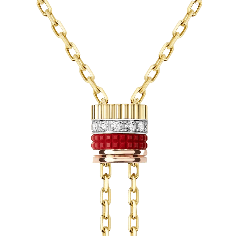 BOUCHERON ブシュロン キャトル レッド タイネックレス スモール JCL01153