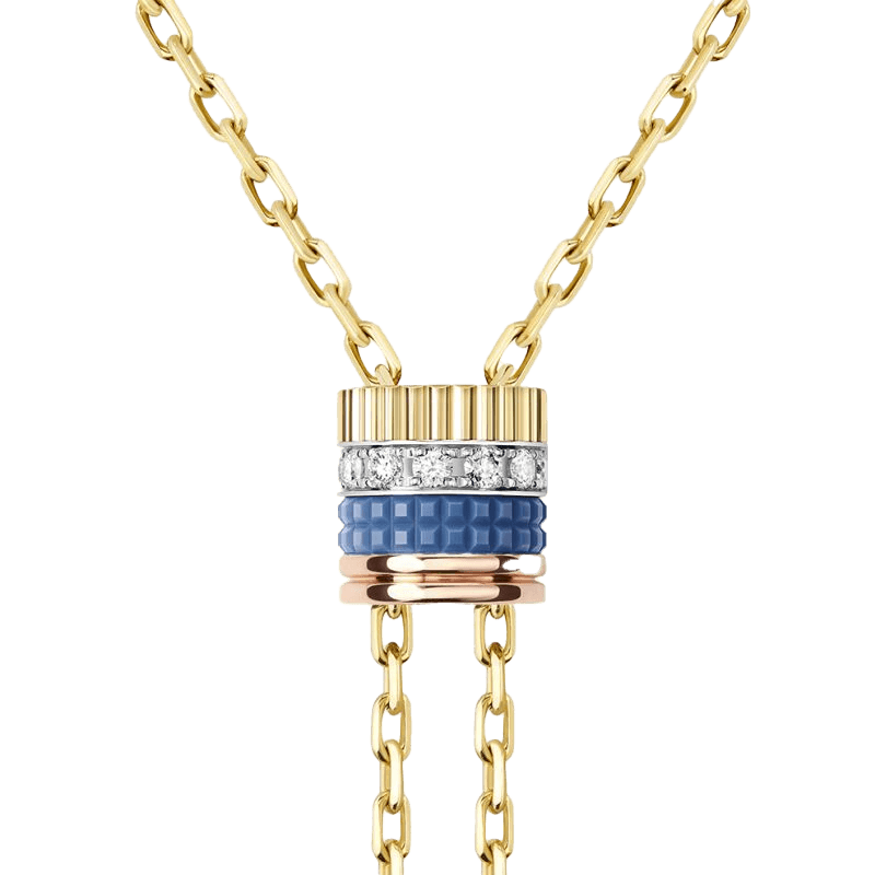 BOUCHERON ブシュロン キャトル ブルー タイネックレス スモール JCL01154