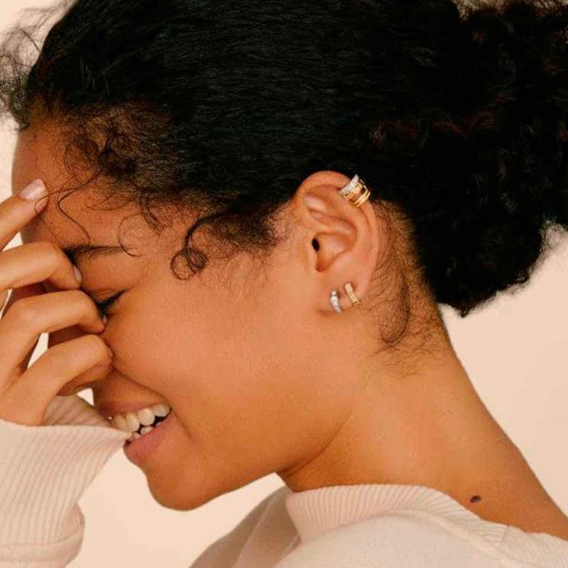 BOUCHERON ブシュロン キャトル ラディアント オープンロー シングル クリップ イヤリング JCO01373