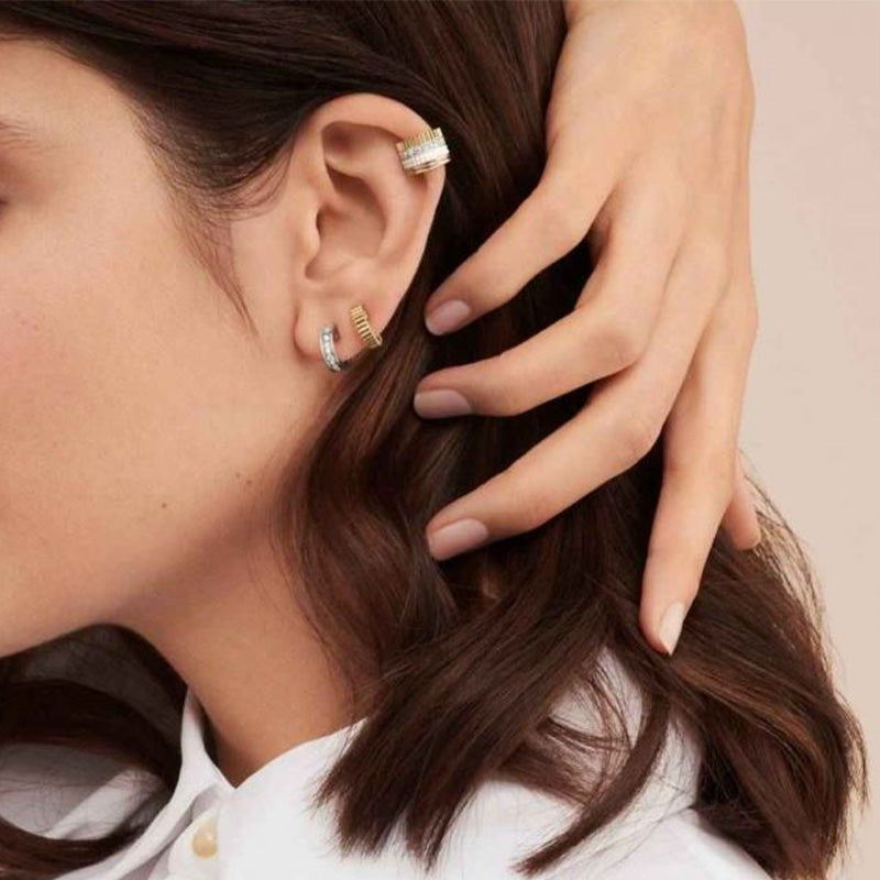 BOUCHERON ブシュロン キャトル ホワイト シングル クリップイヤリング スモール JCO01477