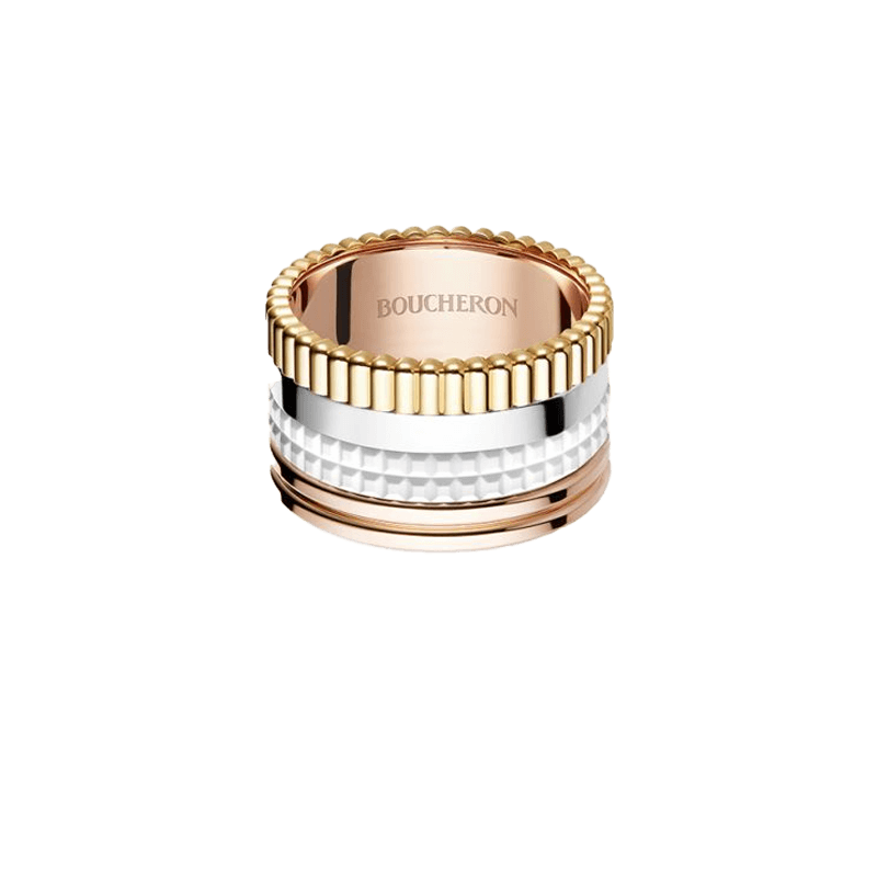 BOUCHERON ブシュロン キャトル ホワイト リング ラージ JRG01598